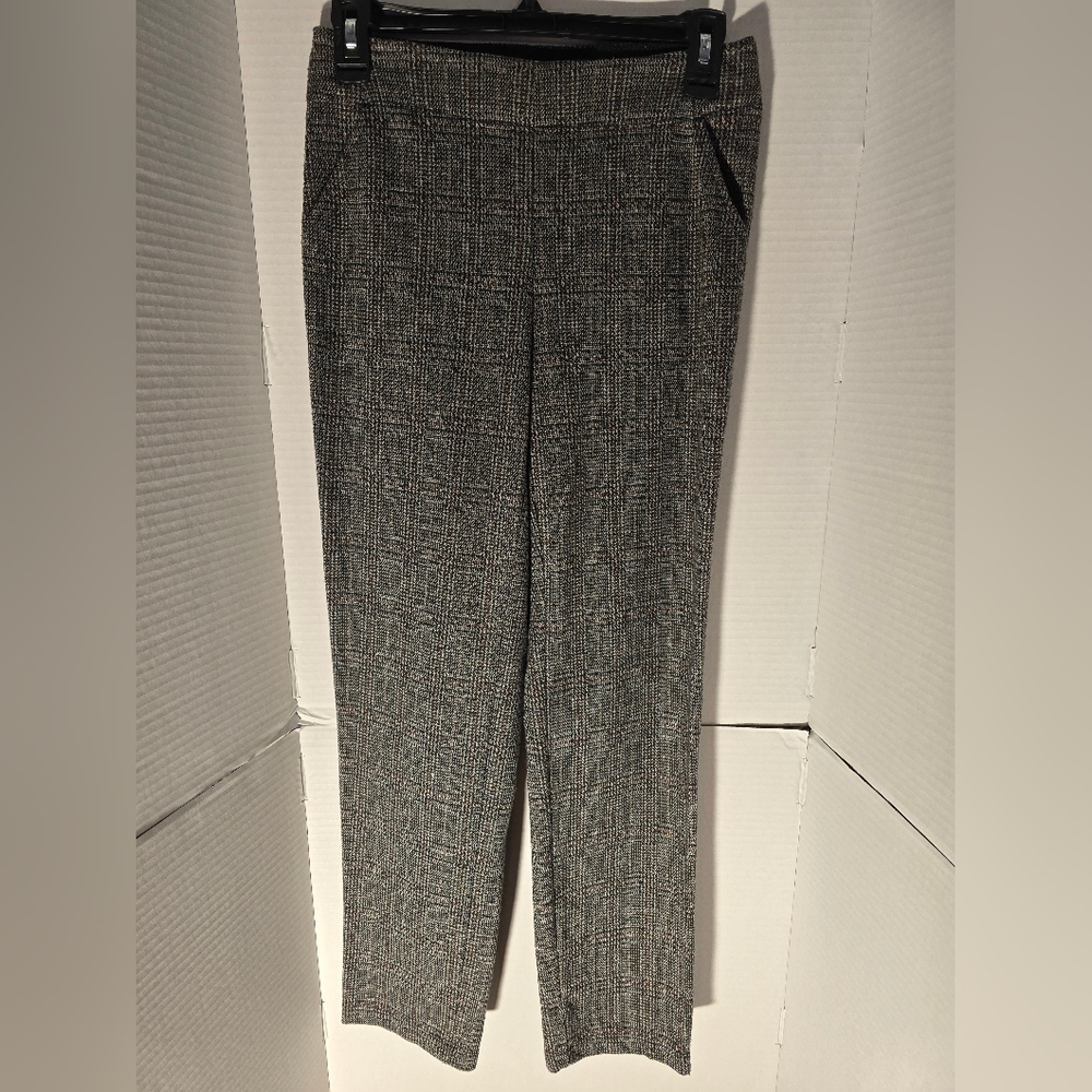 Max Studio Gray Plaid Women's Trousers